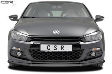 CSR Frontspoiler | Cup-Spoilerlippe mit ABE für VW Scirocco III R-Line CSL385-S strukturiert schwarz matt (keine Lackierung erforderlich)