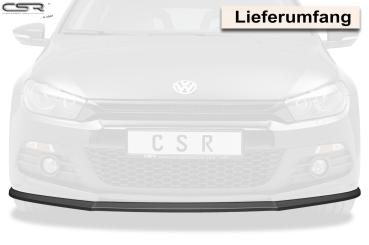 CSR Frontspoiler | Cup-Spoilerlippe mit ABE für VW Scirocco III R-Line CSL385-S strukturiert schwarz matt (keine Lackierung erforderlich)