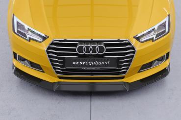 CSR Frontspoiler | Cup-Spoilerlippe mit ABE für Audi A4 B9 (Typ 8W) CSL387-S strukturiert schwarz matt (keine Lackierung erforderlich)