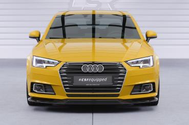 CSR Frontspoiler | Cup-Spoilerlippe mit ABE für Audi A4 B9 (Typ 8W) CSL387-S strukturiert schwarz matt (keine Lackierung erforderlich)