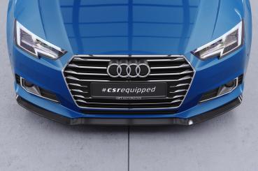 CSR Frontspoiler | Cup-Spoilerlippe mit ABE für Audi A4 B9 (Typ 8W) CSL388-C Carbon Look Hochglanz (keine Lackierung erforderlich)