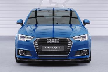 CSR Frontspoiler | Cup-Spoilerlippe mit ABE für Audi A4 B9 (Typ 8W) CSL388-C Carbon Look Hochglanz (keine Lackierung erforderlich)