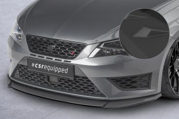 CSR Frontspoiler | Cup-Spoilerlippe mit ABE für Seat Leon 3 (Typ 5F) Cupra/FR CSL390-S strukturiert schwarz matt (keine Lackierung erforderlich)