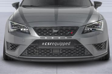 CSR Frontspoiler | Cup-Spoilerlippe mit ABE für Seat Leon 3 (Typ 5F) Cupra/FR CSL391-G Glossy schwarz Hochglanz (keine Lackierung erforderlich)