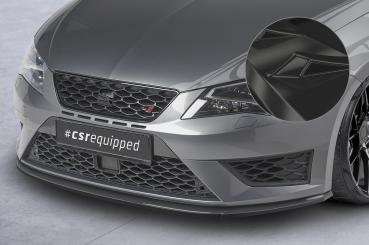 CSR Frontspoiler | Cup-Spoilerlippe mit ABE für Seat Leon 3 (Typ 5F) Cupra/FR CSL391-G Glossy schwarz Hochglanz (keine Lackierung erforderlich)