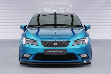 CSR Frontspoiler | Cup-Spoilerlippe mit ABE für Seat Leon 3 (Typ 5F) CSL394-S strukturiert schwarz matt (keine Lackierung erforderlich)