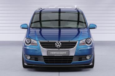 CSR Frontspoiler | Cup-Spoilerlippe mit ABE für VW Touran I (Typ 1T) CSL396-S strukturiert schwarz matt (keine Lackierung erforderlich)
