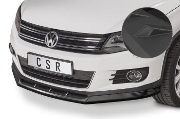 CSR Frontspoiler | Cup-Spoilerlippe mit ABE für VW Tiguan I CSL397-L Lackierung erforderlich (unlackiert roh)