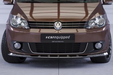 CSR Frontspoiler | Cup-Spoilerlippe mit ABE für VW Touran I (Typ 1T) CSL398-G Glossy schwarz Hochglanz (keine Lackierung erforderlich)