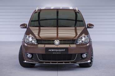 CSR Frontspoiler | Cup-Spoilerlippe mit ABE für VW Touran I (Typ 1T) CSL398-G Glossy schwarz Hochglanz (keine Lackierung erforderlich)