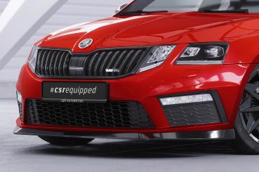 CSR Frontspoiler | Cup-Spoilerlippe mit ABE für Skoda Octavia 3 5E RS CSL399-L Lackierung erforderlich (unlackiert roh)