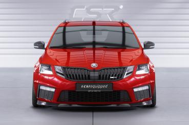 CSR Frontspoiler | Cup-Spoilerlippe mit ABE für Skoda Octavia 3 5E RS CSL399-L Lackierung erforderlich (unlackiert roh)