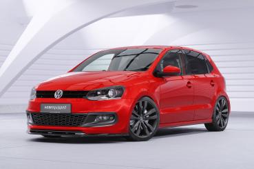 CSR Frontspoiler | Cup-Spoilerlippe mit ABE für VW Polo V (Typ 6R, 6C) R-Line CSL400-L Lackierung erforderlich (unlackiert roh)
