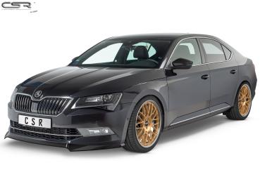 CSR Frontspoiler | Cup-Spoilerlippe mit ABE für Skoda Superb III (Typ 3V) CSL401-S strukturiert schwarz matt (keine Lackierung erforderlich)