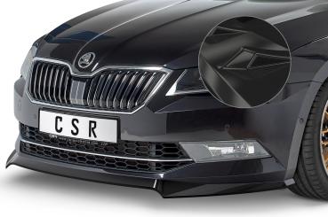 CSR Frontspoiler | Cup-Spoilerlippe mit ABE für Skoda Superb III (Typ 3V) CSL401-G Glossy schwarz Hochglanz (keine Lackierung erforderlich)