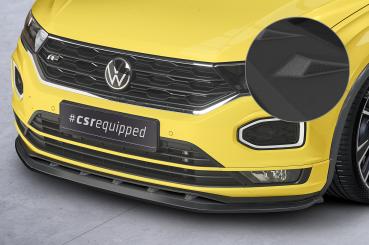 CSR Frontspoiler | Cup-Spoilerlippe mit ABE für VW T-Roc (A1) R-Line CSL402-S strukturiert schwarz matt (keine Lackierung erforderlich)