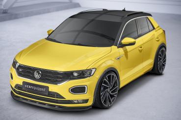 CSR Frontspoiler | Cup-Spoilerlippe mit ABE für VW T-Roc (A1) R-Line CSL402-G Glossy schwarz Hochglanz (keine Lackierung erforderlich)