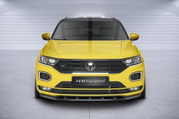 CSR Frontspoiler | Cup-Spoilerlippe mit ABE für VW T-Roc (A1) R-Line CSL402-G Glossy schwarz Hochglanz (keine Lackierung erforderlich)