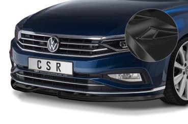 CSR Frontspoiler | Cup-Spoilerlippe mit ABE für VW Passat B8 (Typ 3G) CSL404-G Glossy schwarz Hochglanz (keine Lackierung erforderlich)