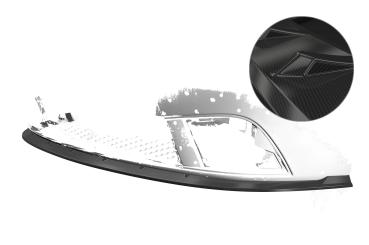 CSR Frontspoiler | Cup-Spoilerlippe mit ABE für Seat Ibiza III (Typ 6L) CSL405-C Carbon Look Hochglanz (keine Lackierung erforderlich)
