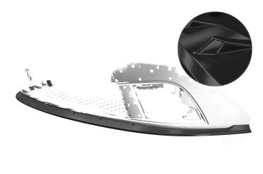 CSR Frontspoiler | Cup-Spoilerlippe mit ABE für Seat Ibiza III (Typ 6L) CSL405-G Glossy schwarz Hochglanz (keine Lackierung erforderlich)