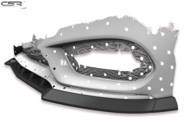 CSR Frontspoiler | Cup-Spoilerlippe mit ABE für Mercedes-Benz C-Klasse 205 AMG-Line CSL408-C Carbon Look Hochglanz (keine Lackierung erforderlich)