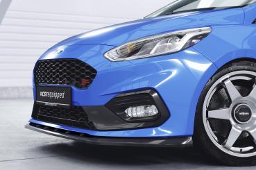 CSR Frontspoiler | Cup-Spoilerlippe mit ABE für Ford Fiesta MK8 ST/ST-Line CSL409-S strukturiert schwarz matt (keine Lackierung erforderlich)