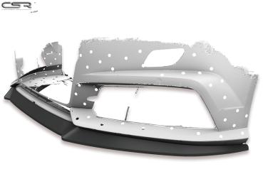 CSR Frontspoiler | Cup-Spoilerlippe mit ABE für Audi A6 C7 4G S-Line/ S6 C7 4G CSL410-S strukturiert schwarz matt (keine Lackierung erforderlich)