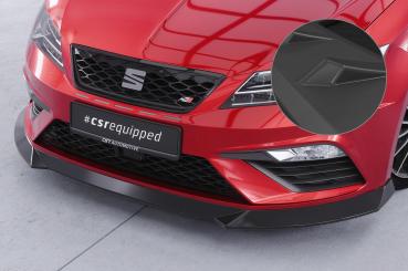 CSR Frontspoiler | Cup-Spoilerlippe mit ABE für Seat Leon 3 (Typ 5F) Cupra/FR CSL411-L Lackierung erforderlich (unlackiert roh)
