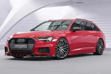 CSR Frontspoiler | Cup-Spoilerlippe mit ABE für Audi A6 S-Line / S6 C8 (Typ 4K/F2) CSL413-C Carbon Look Hochglanz (keine Lackierung erforderlich)