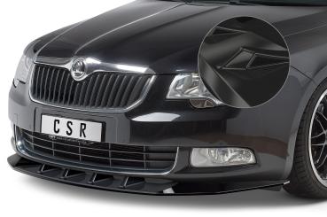 CSR Frontspoiler | Cup-Spoilerlippe mit ABE für Skoda Superb II CSL420-G Glossy schwarz Hochglanz (keine Lackierung erforderlich)
