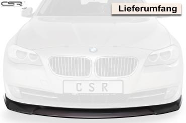 CSR Frontspoiler | Cup-Spoilerlippe mit ABE für BMW 5er F10 / F11 CSL421-G Glossy schwarz Hochglanz (keine Lackierung erforderlich)