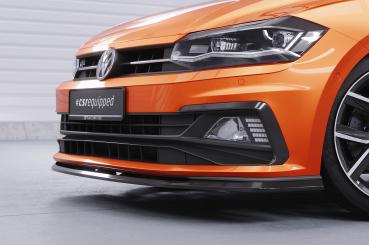 CSR Frontspoiler | Cup-Spoilerlippe mit ABE für VW Polo VI 2G (Typ AW) GTI / R-Line CSL425-G Glossy schwarz Hochglanz (keine Lackierung erforderlich)