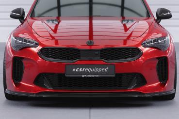 CSR Frontspoiler | Cup-Spoilerlippe mit ABE für Kia Stinger GT CSL426-S strukturiert schwarz matt (keine Lackierung erforderlich)