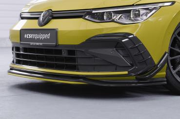 CSR Frontspoiler | Cup-Spoilerlippe mit ABE für VW Golf 8 GTI, GTD, GTE, R-Line CSL429-L Lackierung erforderlich (unlackiert roh)