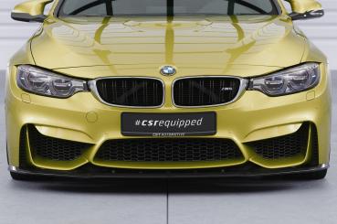 CSR Frontspoiler | Cup-Spoilerlippe mit ABE für BMW M3/M4 F80/F82/F83 CSL433-G Glossy schwarz Hochglanz (keine Lackierung erforderlich)