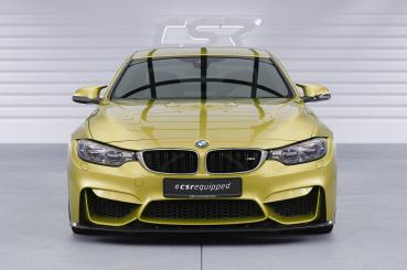 CSR Frontspoiler | Cup-Spoilerlippe mit ABE für BMW M3/M4 F80/F82/F83 CSL433-G Glossy schwarz Hochglanz (keine Lackierung erforderlich)