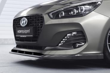 CSR Frontspoiler | Cup-Spoilerlippe mit ABE für Hyundai I30 (PD) CSL434-G Glossy schwarz Hochglanz (keine Lackierung erforderlich)