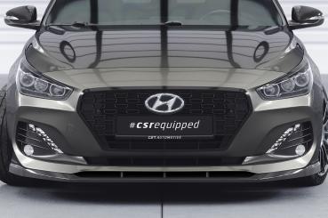 CSR Frontspoiler | Cup-Spoilerlippe mit ABE für Hyundai I30 (PD) CSL434-G Glossy schwarz Hochglanz (keine Lackierung erforderlich)
