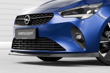 CSR Frontspoiler | Cup-Spoilerlippe mit ABE für Opel Corsa F CSL435-S strukturiert schwarz matt (keine Lackierung erforderlich)