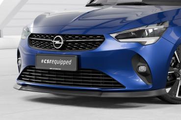CSR Frontspoiler | Cup-Spoilerlippe mit ABE für Opel Corsa F CSL435-S strukturiert schwarz matt (keine Lackierung erforderlich)