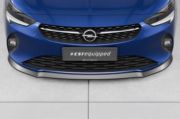 CSR Frontspoiler | Cup-Spoilerlippe mit ABE für Opel Corsa F CSL435-S strukturiert schwarz matt (keine Lackierung erforderlich)
