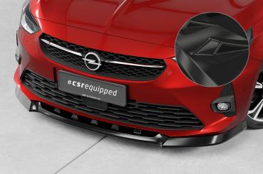 CSR Frontspoiler | Cup-Spoilerlippe mit ABE für Opel Corsa F GS-Line CSL436-G Glossy schwarz Hochglanz (keine Lackierung erforderlich)