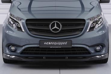 CSR Frontspoiler | Cup-Spoilerlippe mit ABE für Mercedes-Benz Vito 447 CSL439-G Glossy schwarz Hochglanz (keine Lackierung erforderlich)