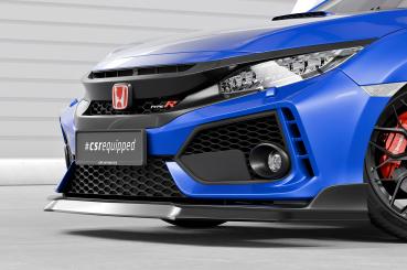 CSR Frontspoiler | Cup-Spoilerlippe mit ABE für Honda Civic FK8 Type R CSL440-S strukturiert schwarz matt (keine Lackierung erforderlich)