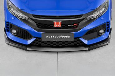 CSR Frontspoiler | Cup-Spoilerlippe mit ABE für Honda Civic FK8 Type R CSL440-S strukturiert schwarz matt (keine Lackierung erforderlich)