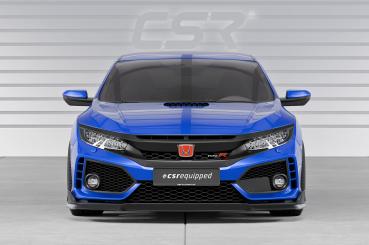 CSR Frontspoiler | Cup-Spoilerlippe mit ABE für Honda Civic FK8 Type R CSL440-S strukturiert schwarz matt (keine Lackierung erforderlich)