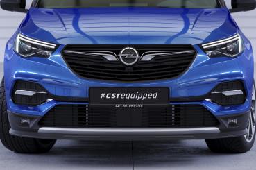 CSR Frontspoiler | Cup-Spoilerlippe mit ABE für Opel Grandland X CSL441-G Glossy schwarz Hochglanz (keine Lackierung erforderlich)
