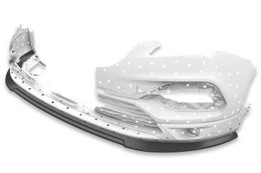 CSR Frontspoiler | Cup-Spoilerlippe mit ABE für Opel Grandland X CSL441-G Glossy schwarz Hochglanz (keine Lackierung erforderlich)