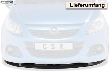 CSR Frontspoiler | Cup-Spoilerlippe mit ABE für Opel Corsa D OPC CSL443-S strukturiert schwarz matt (keine Lackierung erforderlich)